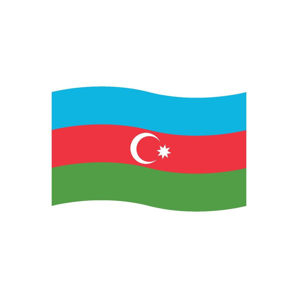 azerbajdzjan flaggvektor vektor