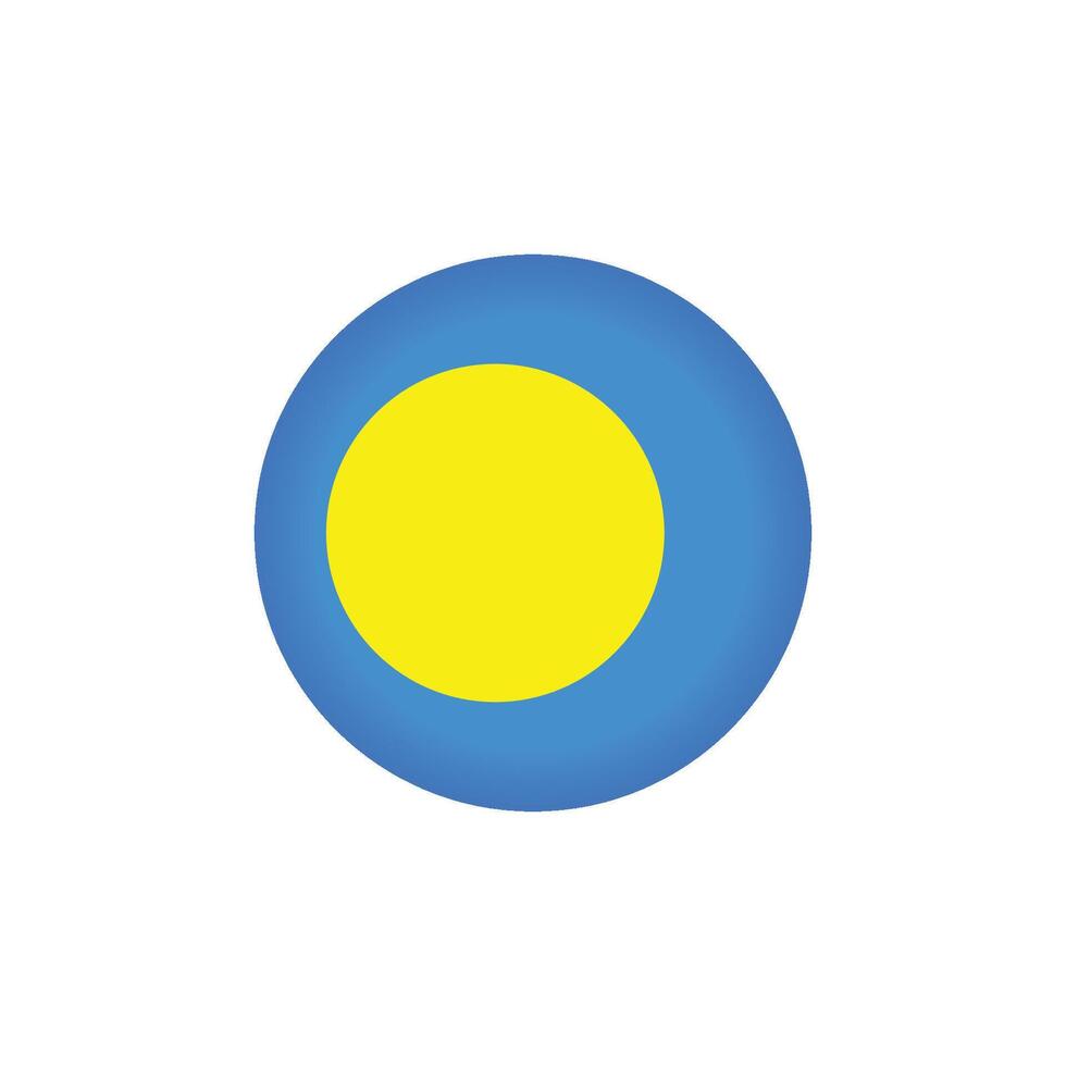 Palau Flagge Symbol Vektor