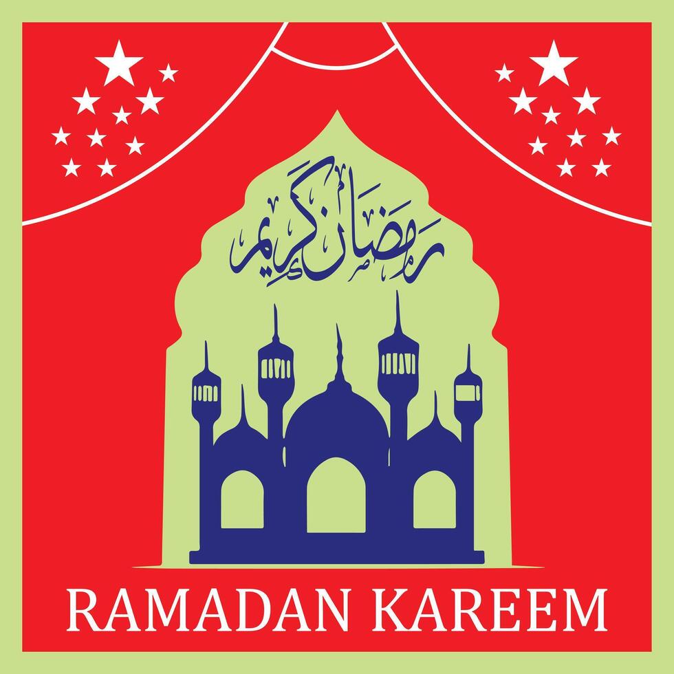 Ramadan Karin Sozial Medien Poster Design vektor