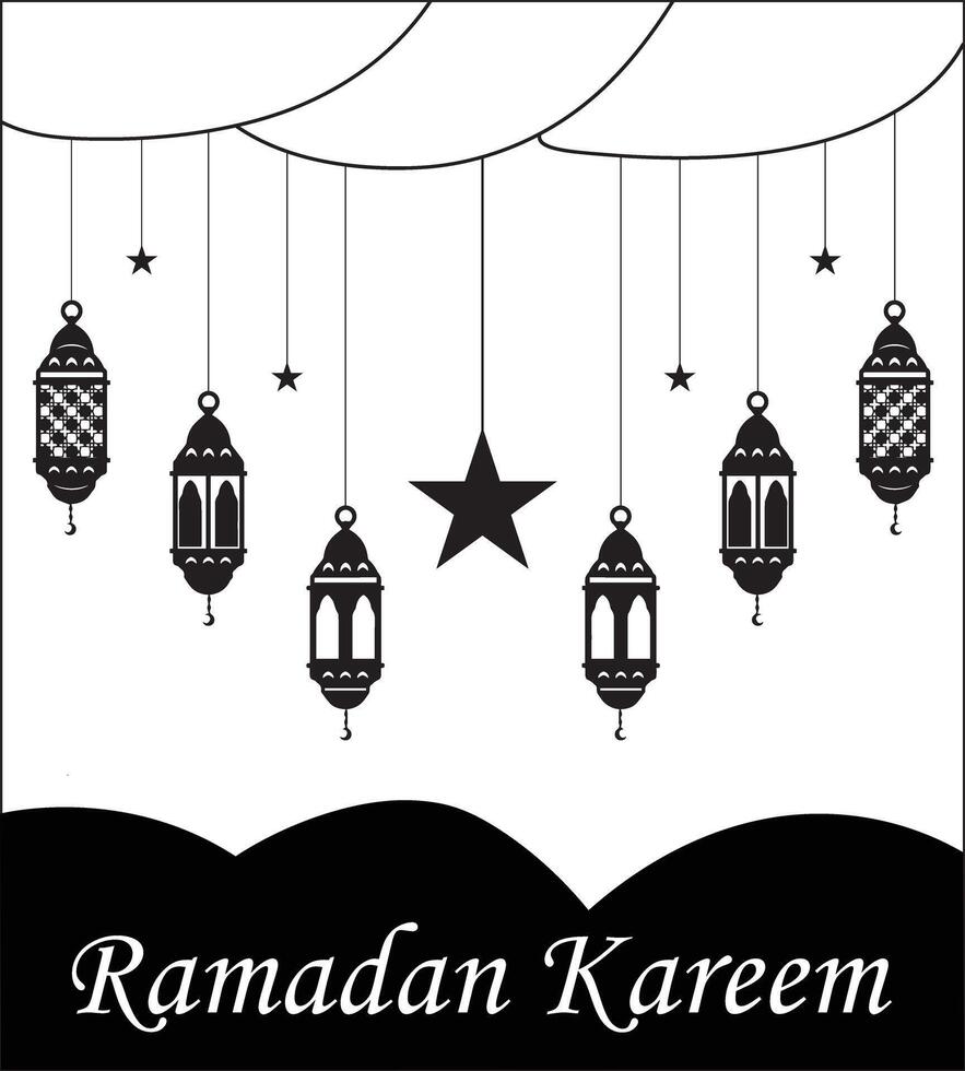 ramadan kareem sociala media posta design vektor