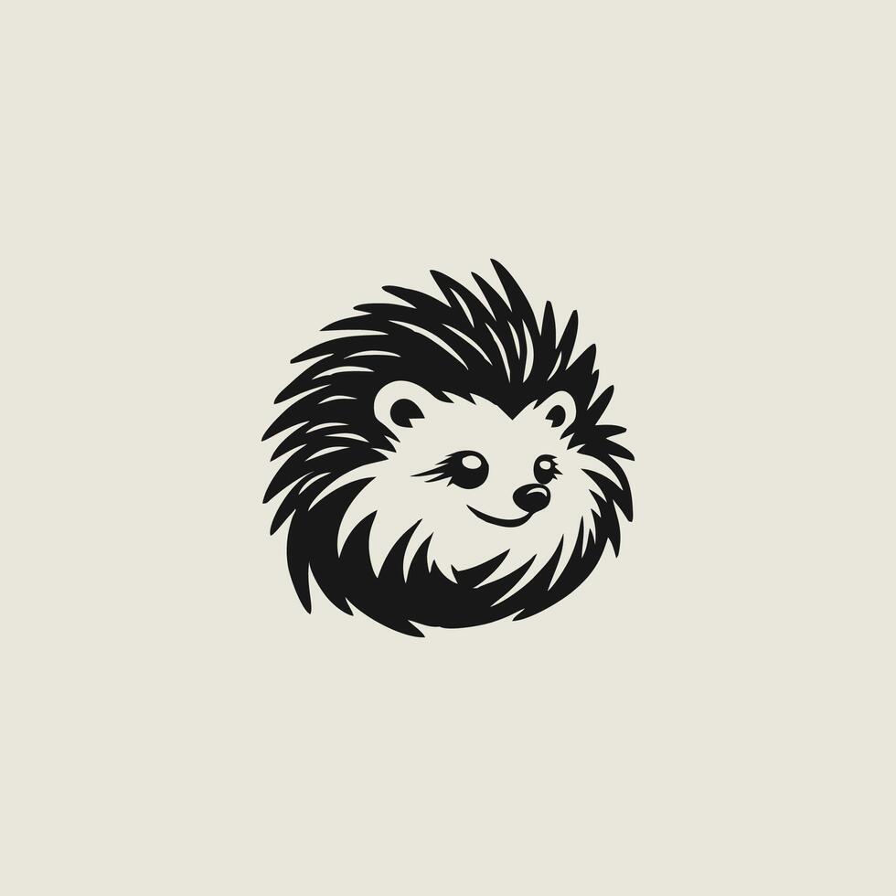 ai generiert Vektor Igel oder Wald Tier Logo Design.