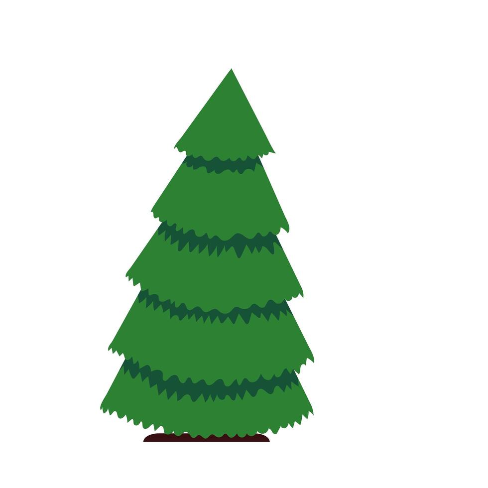 Pine Tree Dekoration Symbol isoliertes Design vektor