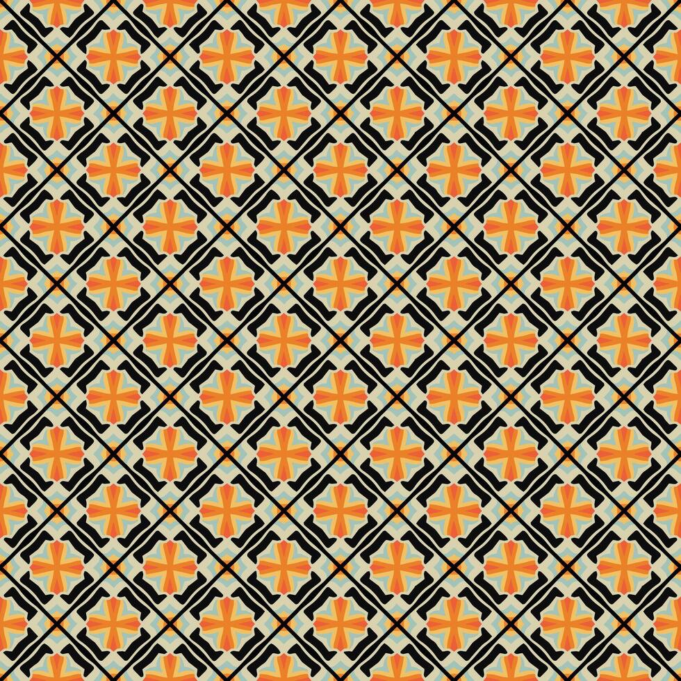 mång Färg sömlös abstrakt mönster. bakgrund och bakgrund. mång färgad. färgrik dekorativ design. färgad mosaik- ornament. vektor grafisk illustration.