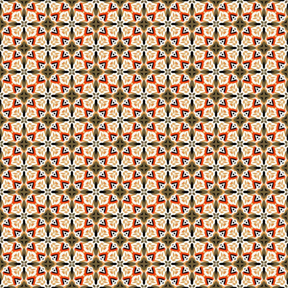 mehrfarbiges nahtloses abstraktes Muster. Hintergrund und Hintergrund. mehrfarbig. farbenfrohes ornamentales Design. farbige Mosaikornamente. Vektorgrafik. vektor