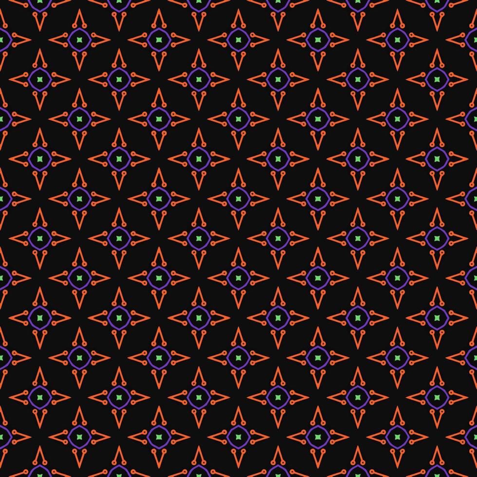 mehrfarbiges nahtloses abstraktes Muster. Hintergrund und Hintergrund. mehrfarbig. farbenfrohes ornamentales Design. farbige Mosaikornamente. Vektorgrafik. vektor