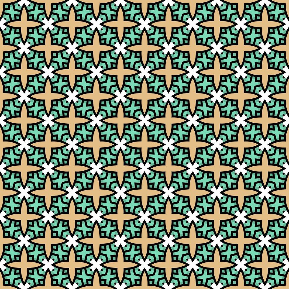 multi Farbe nahtlos abstrakt Muster. Hintergrund und Hintergrund. multi farbig. bunt Zier Design. farbig Mosaik Ornamente. vektor