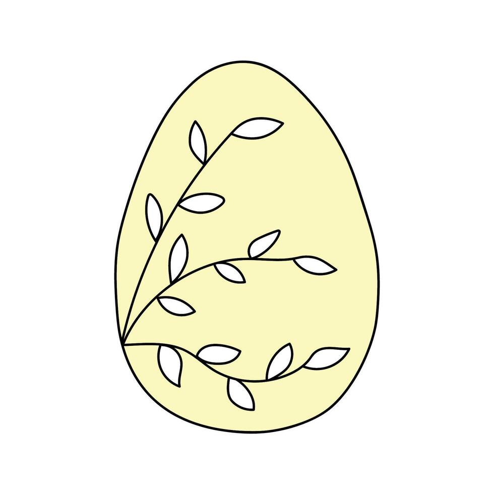 påsk ägg. vektor illustration. isolerat på vit bakgrund