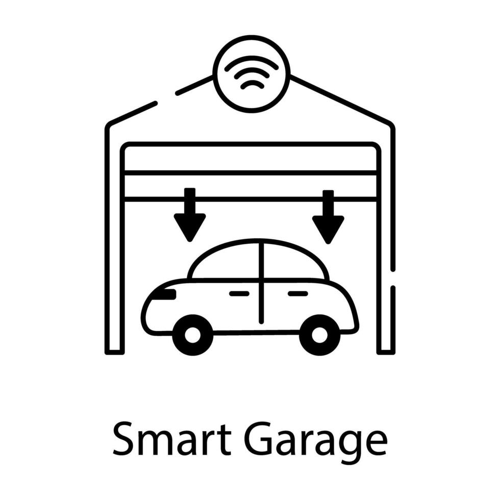 skildrar smart gadgetar och byggnader vektor