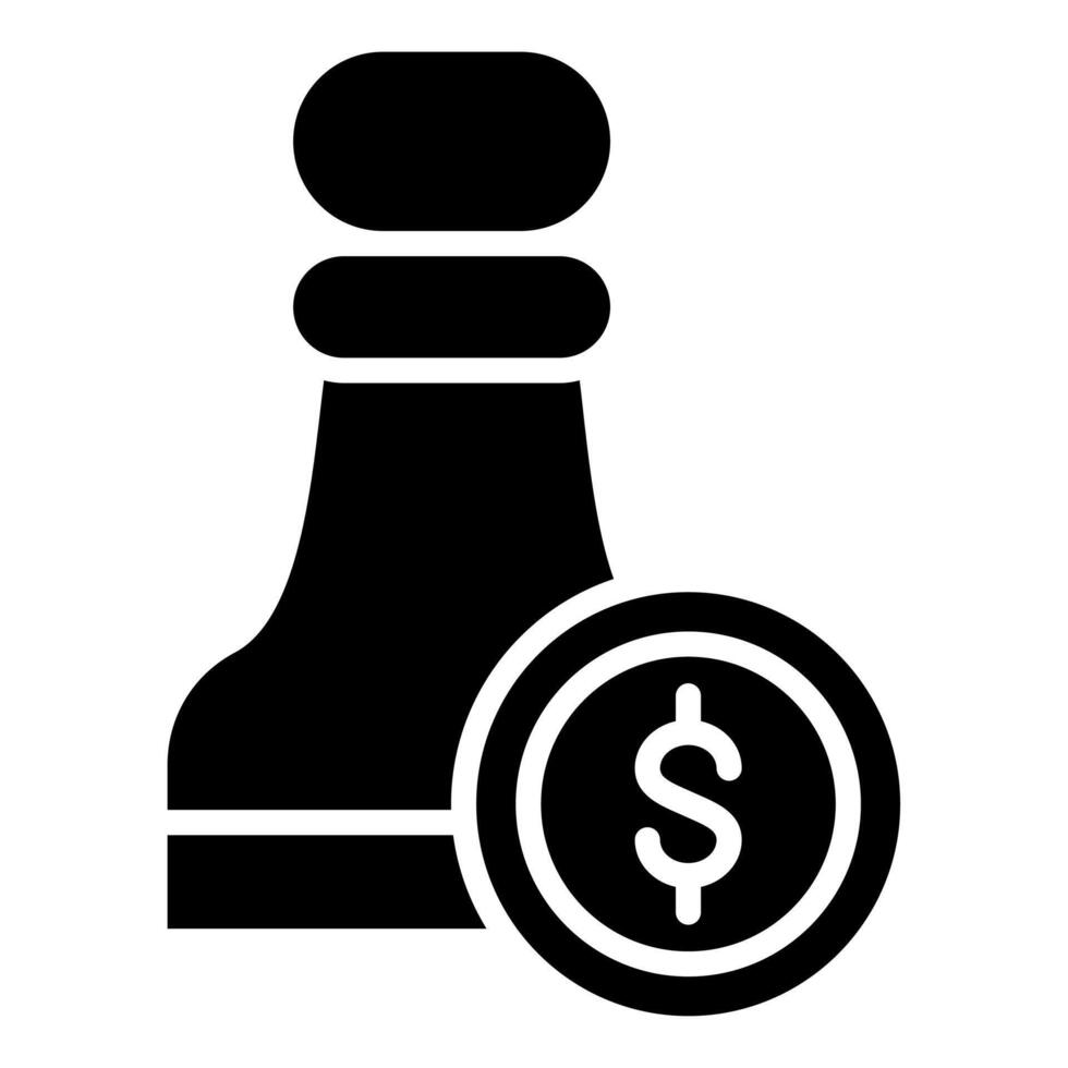 finansiell strategi ikon vektor illustration