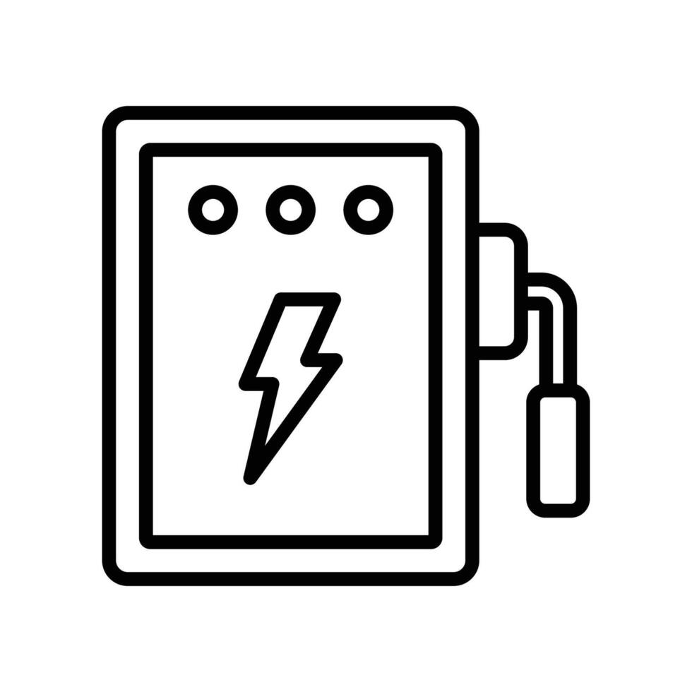 elektrisk panel ikon vektor design mall enkel och rena