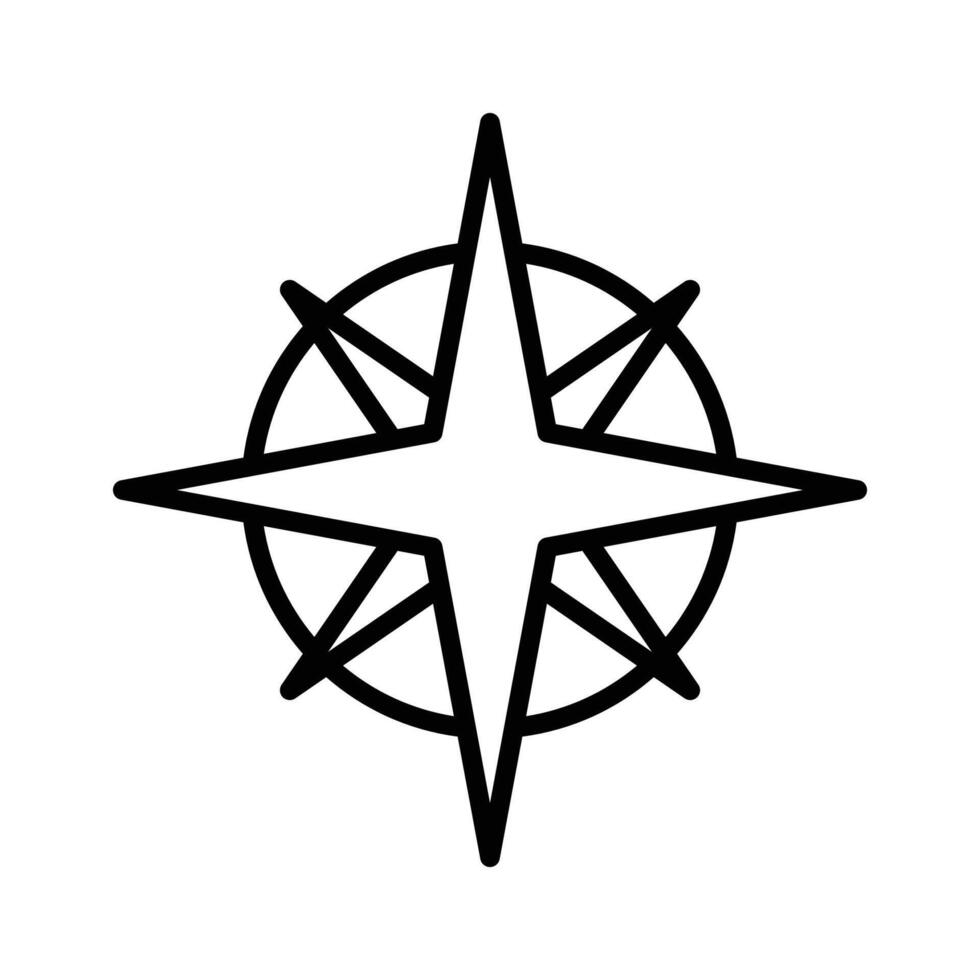 kompass ikon vektor design mall enkel och rena
