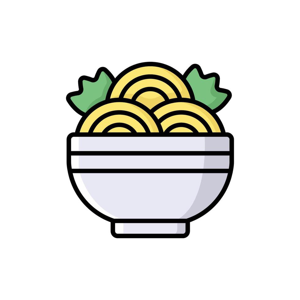 spaghetti ikon vektor design mall enkel och rena