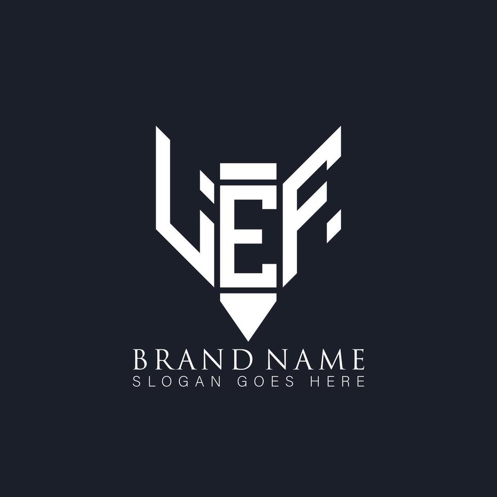 lef abstrakt Brief Logo. lef kreativ Monogramm Initialen Brief Logo Konzept. lef einzigartig modern eben abstrakt Vektor Brief Logo Design.