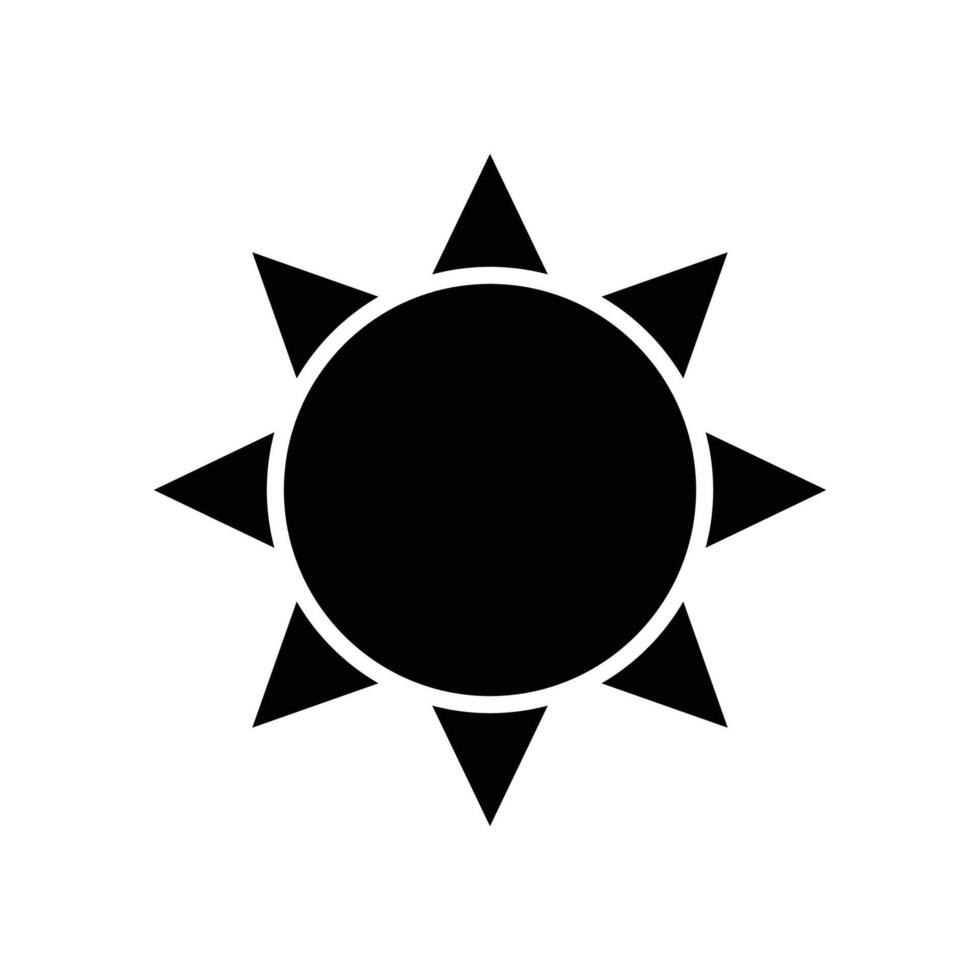 Sonne Symbol Vektor Design Vorlage im Weiß Hintergrund