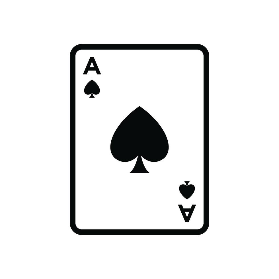 Poker Karte Symbol Vektor Design Vorlage im Weiß Hintergrund