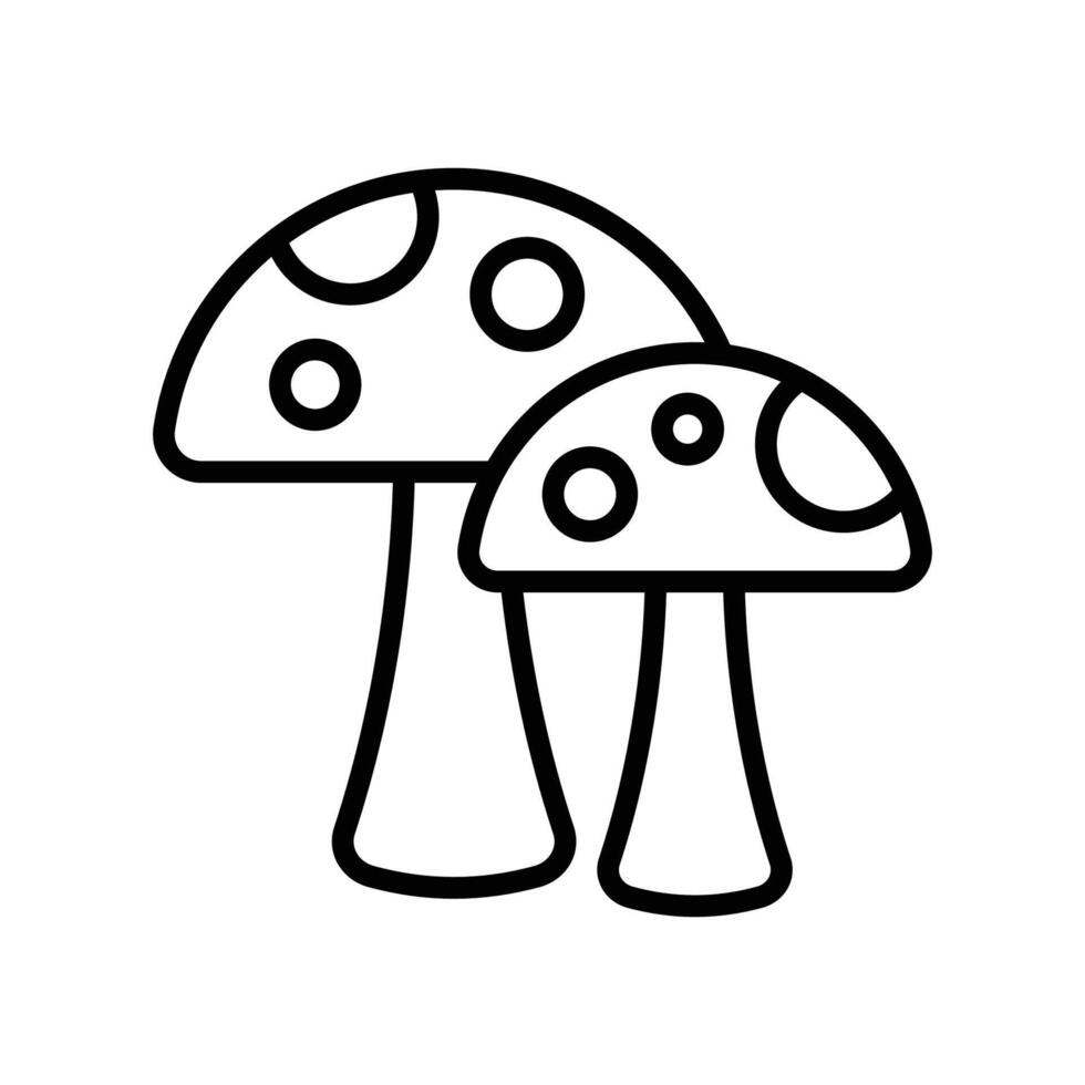 Pilz Symbol Vektor Design Vorlage im Weiß Hintergrund