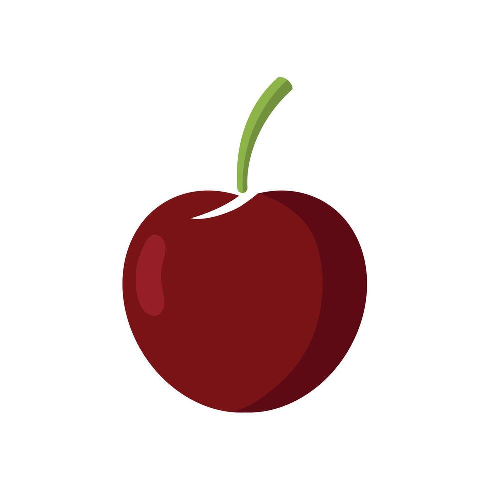 körsbär frukt ikon vektor design mall i vit bakgrund