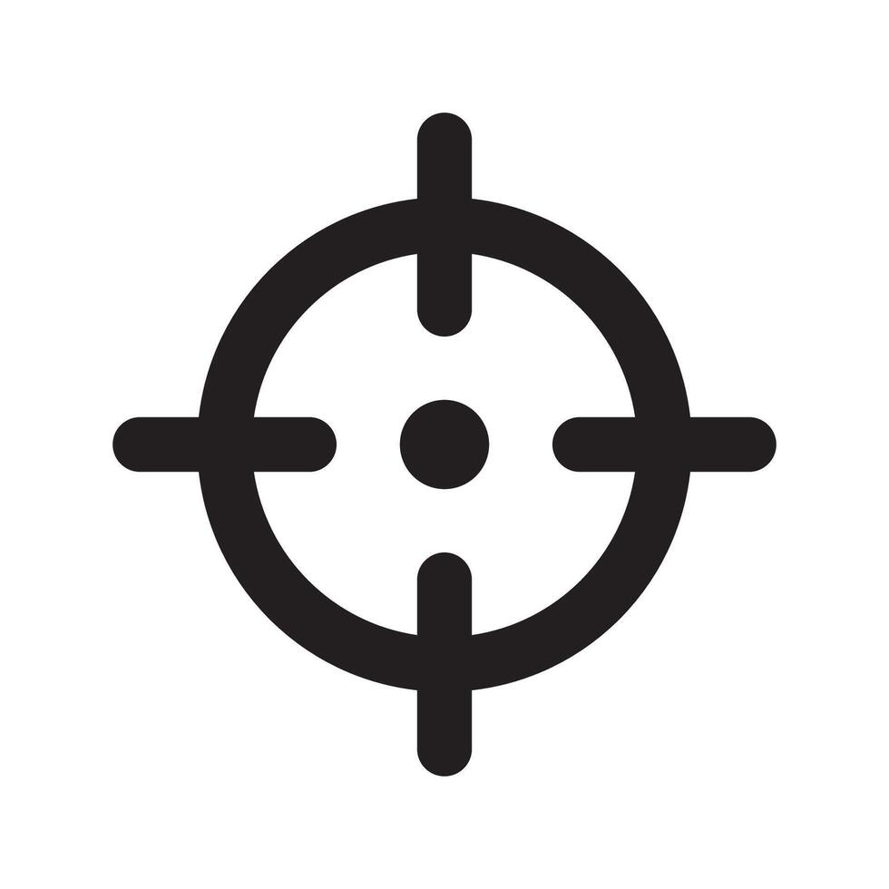 Ziel Symbol Vektor Design Vorlage im Weiß Hintergrund