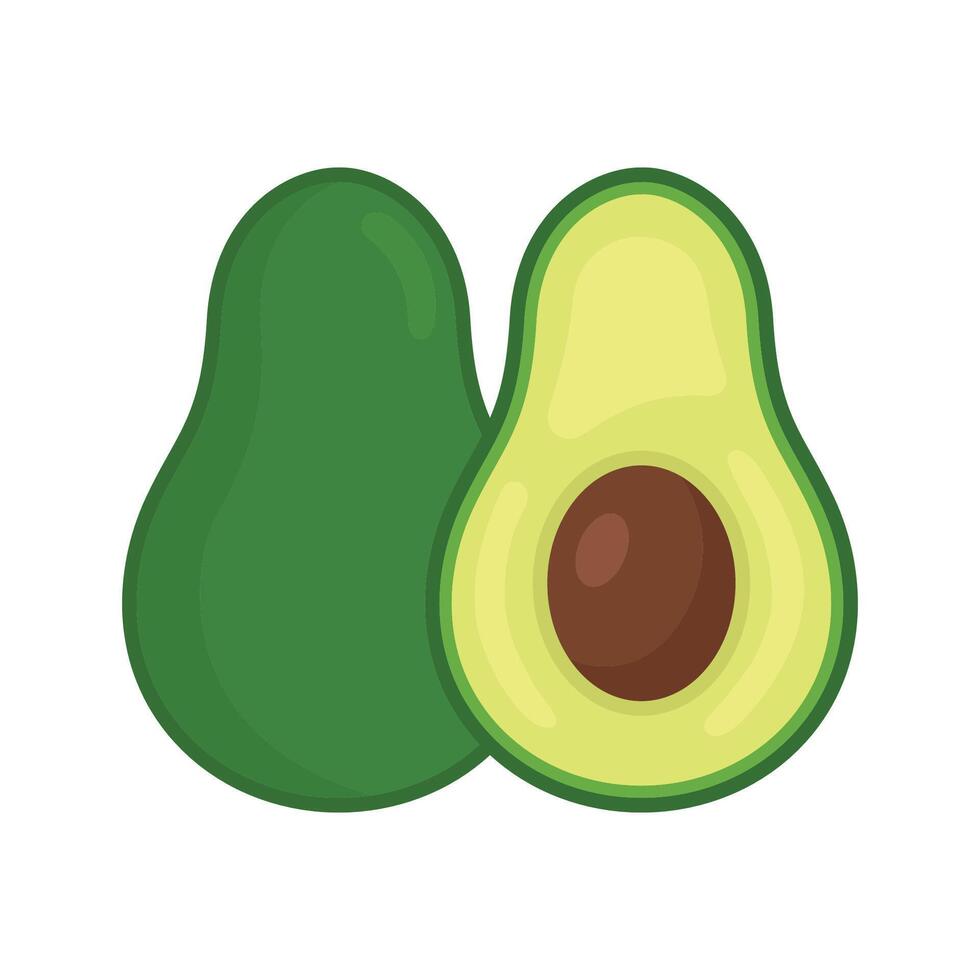 Avocado Symbol Vektor Design Vorlage im Weiß Hintergrund