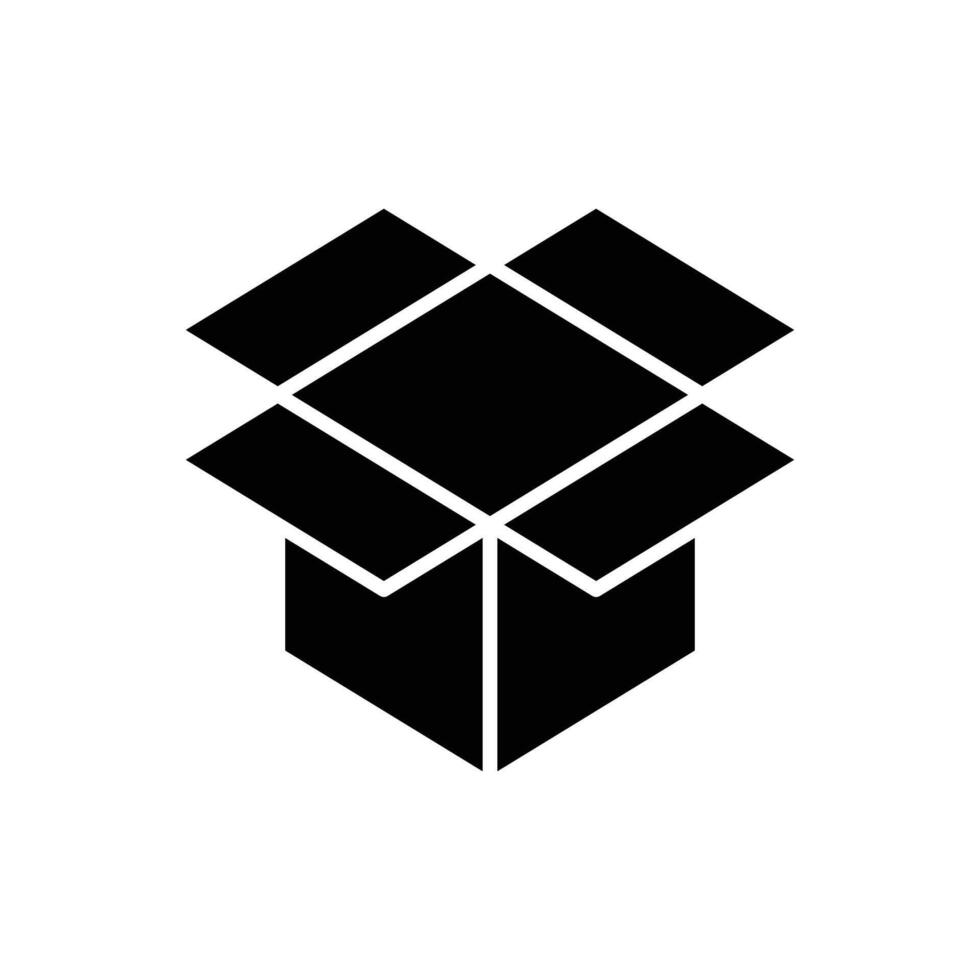 Box Symbol Vektor Design Vorlage im Weiß Hintergrund