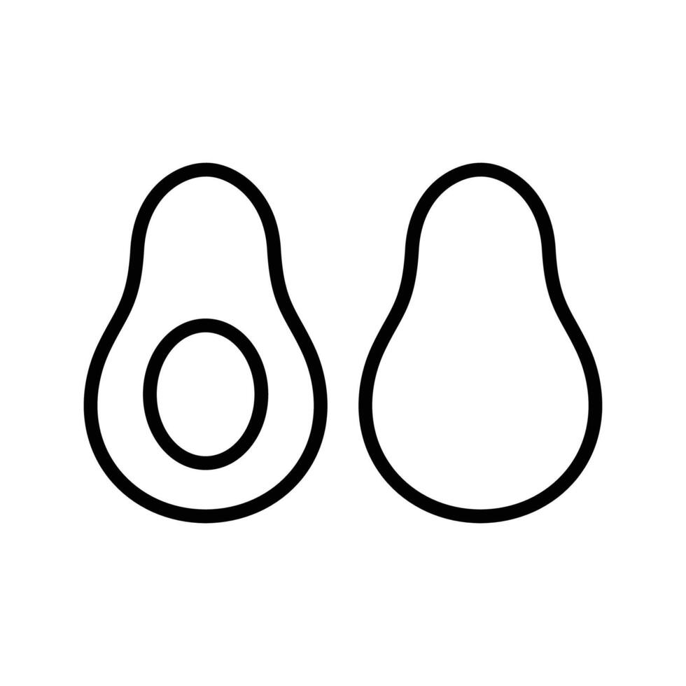 Avocado Symbol Vektor Design Vorlage im Weiß Hintergrund