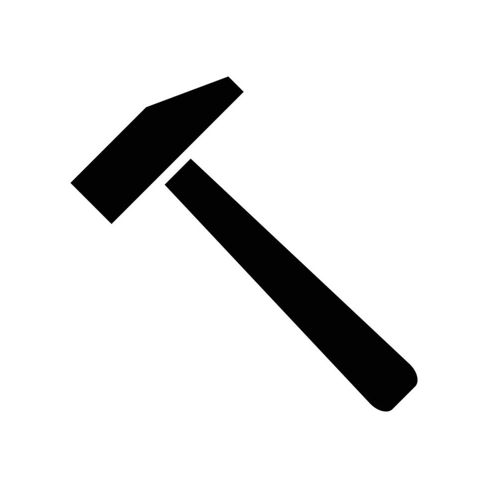 Hammer Symbol Vektor Design Vorlage im Weiß Hintergrund