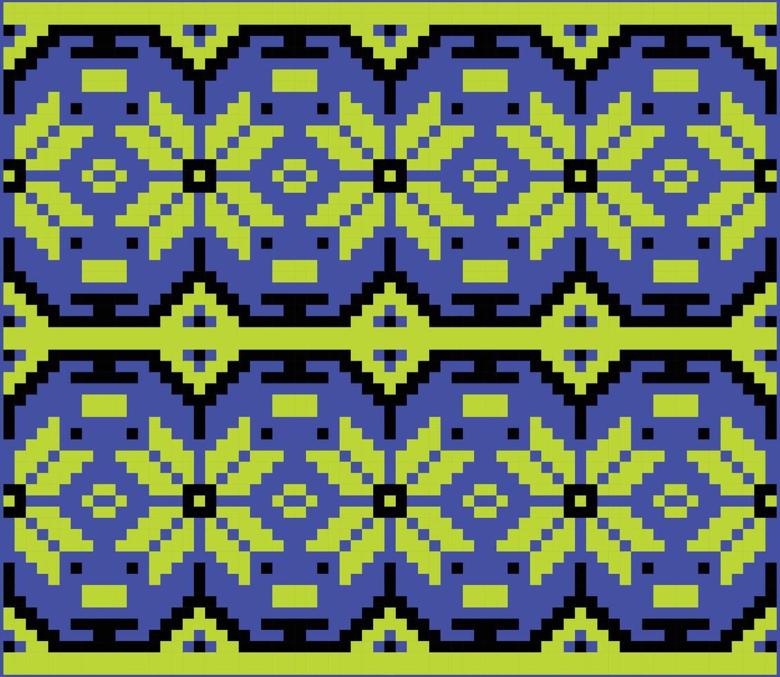 dekorativ textur med blomma silhuetter sömlös pixel bas mönster bakgrund vektor