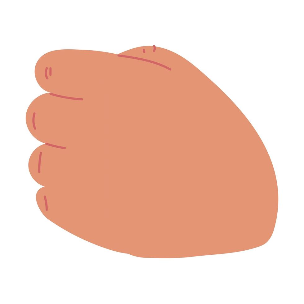 hand knytnäve gest ikon vektor