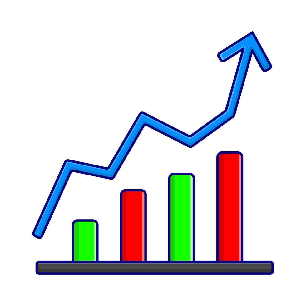 Illustration von Investition Graph vektor