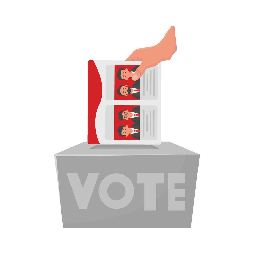 Illustration von Abstimmung Box vektor