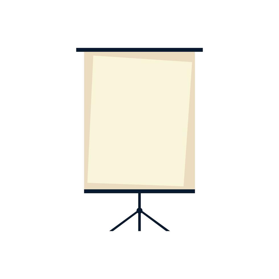 Board-Präsentation-Büro-Symbol flach isoliertes Design vektor