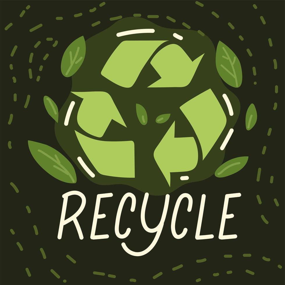 Recycling-Symbol von ökologisch vektor