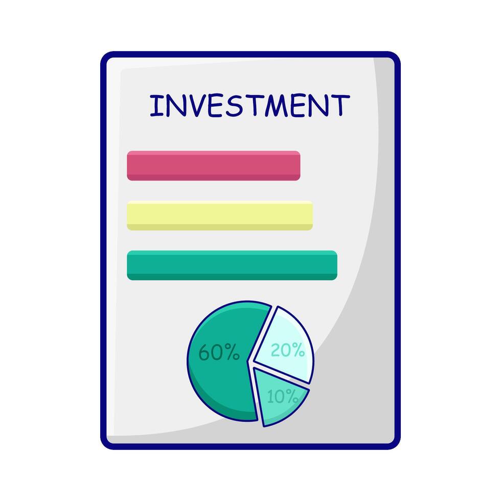 Illustration von Investition Analyse vektor
