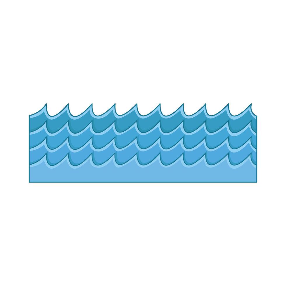 Illustration von Meer Welle vektor