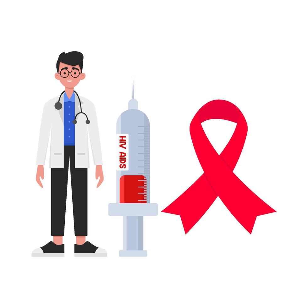 Illustration des Welt-Aids-Tages vektor