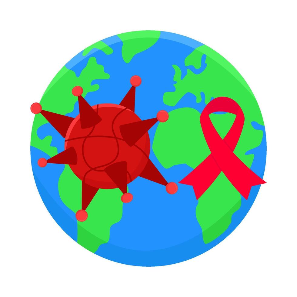 Illustration des Welt-Aids-Tages vektor