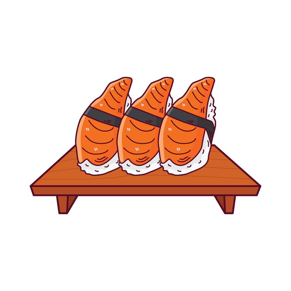 illustration av sushi vektor