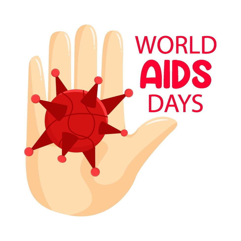 Illustration des Welt-Aids-Tages vektor