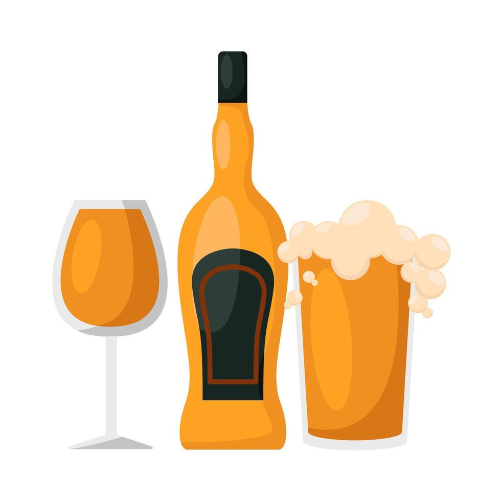 Illustration von Alkohol trinken vektor