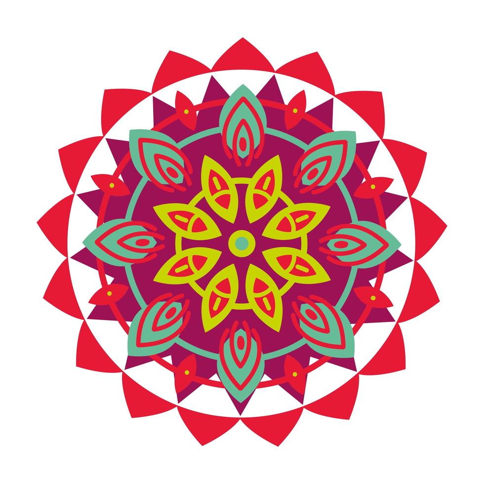 runde Mandala-Blume vektor
