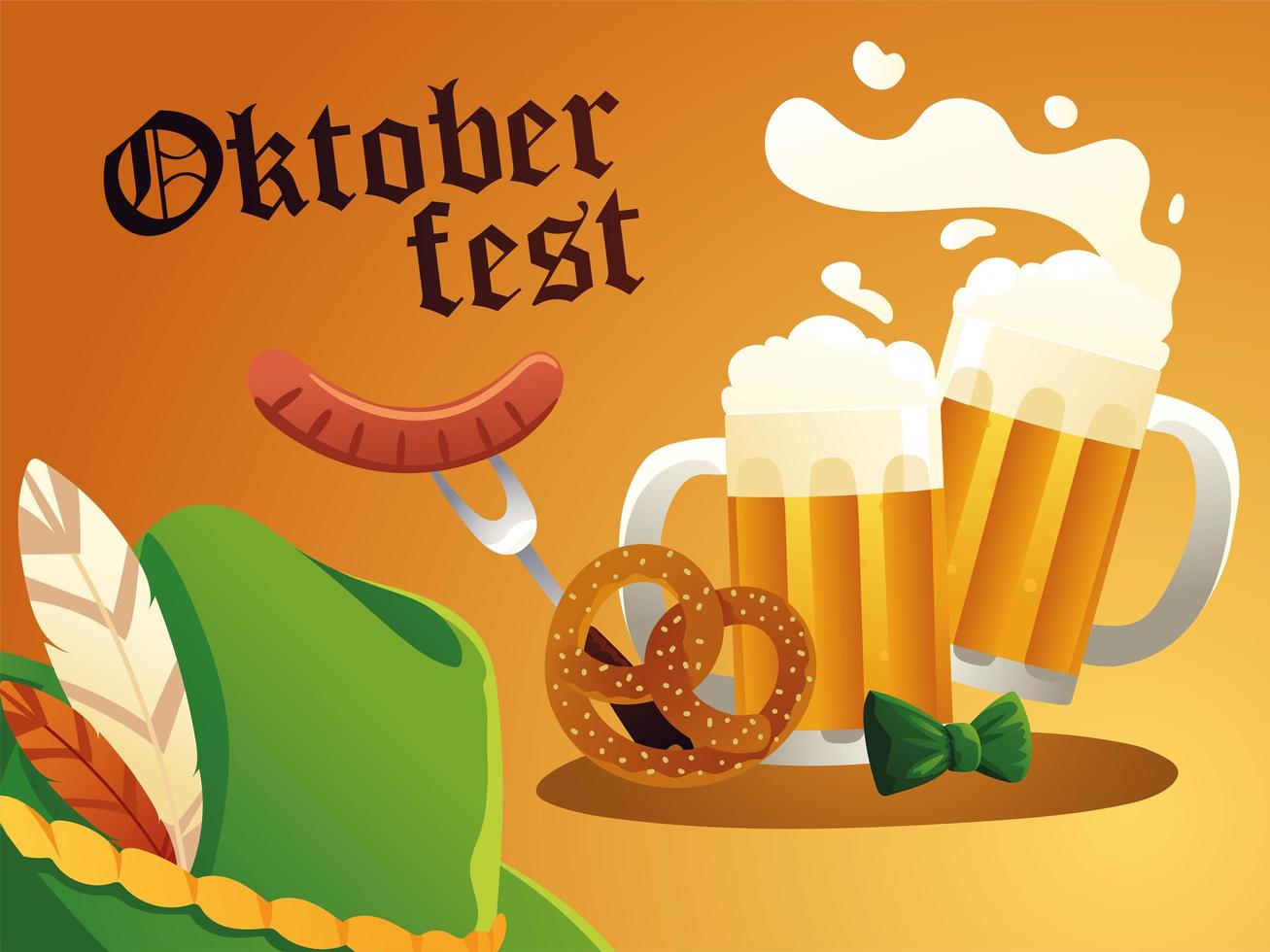 oktoberfest festöl vektor