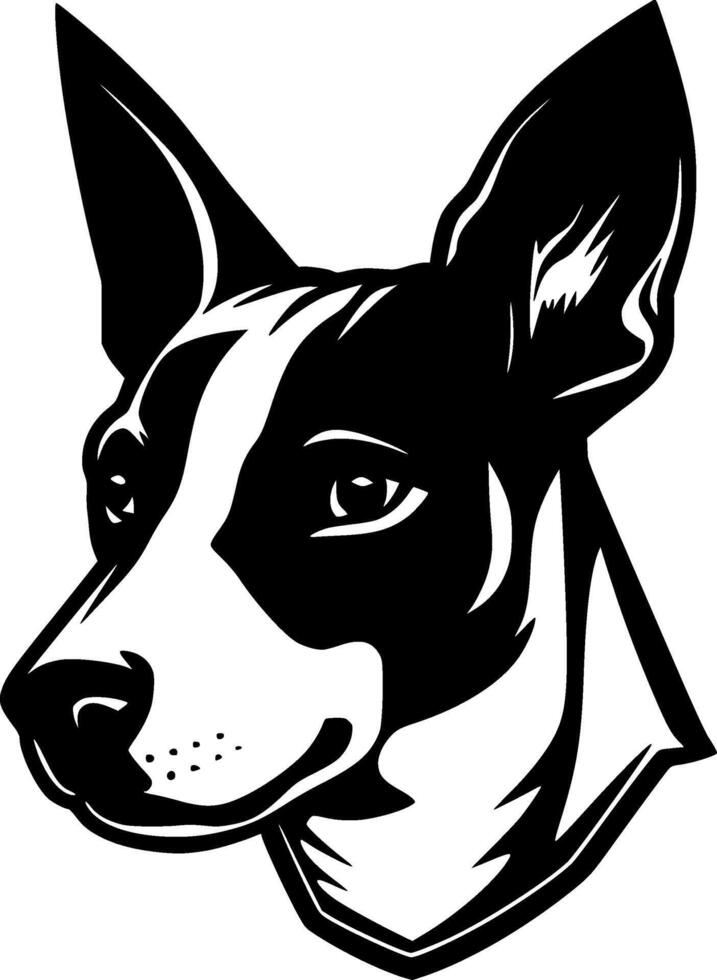 Basenji, schwarz und Weiß Vektor Illustration