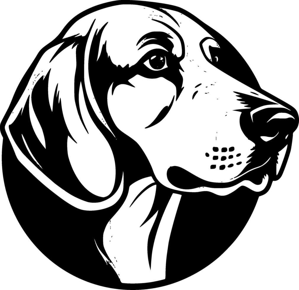 Beagle, minimalistisch und einfach Silhouette - - Vektor Illustration