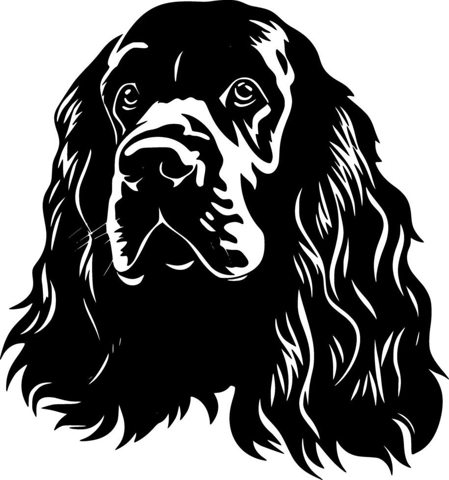 Cocker Spaniel, minimalistisch und einfach Silhouette - - Vektor Illustration