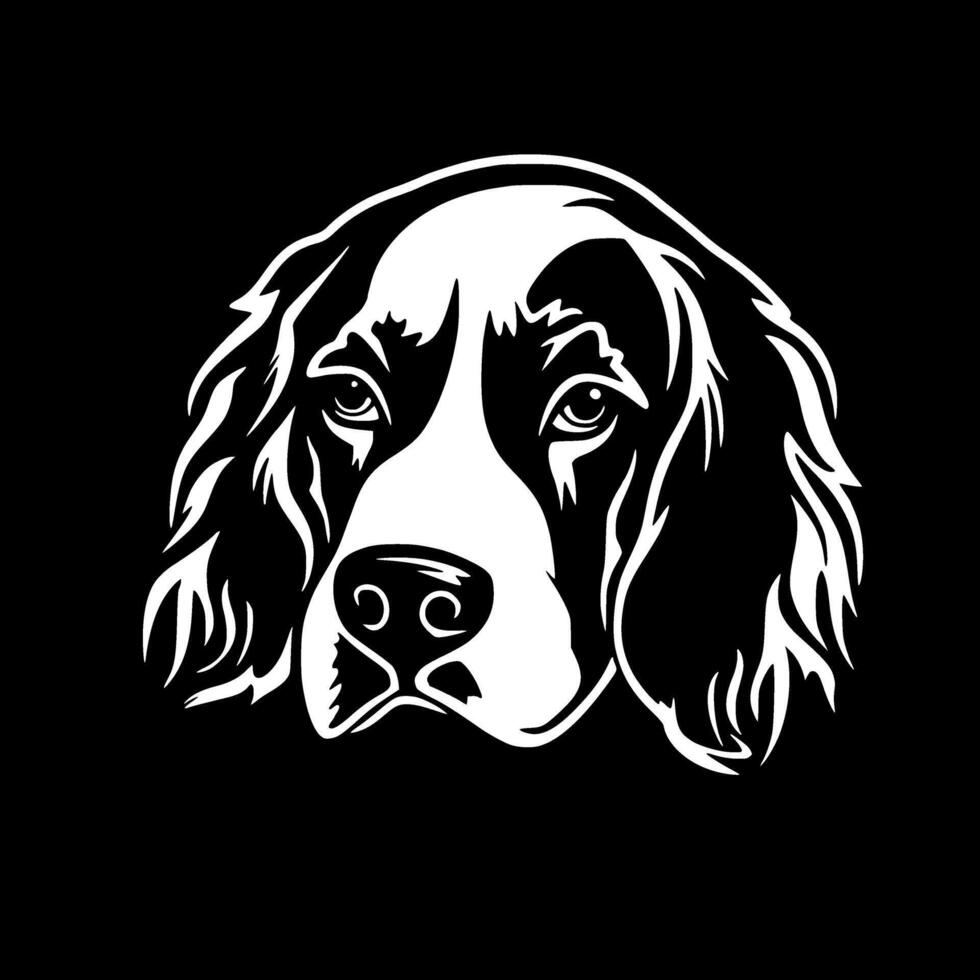 hund - minimalistisk och platt logotyp - vektor illustration