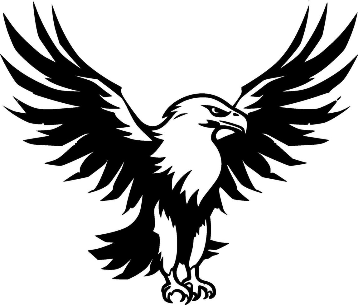 Adler - - minimalistisch und eben Logo - - Vektor Illustration