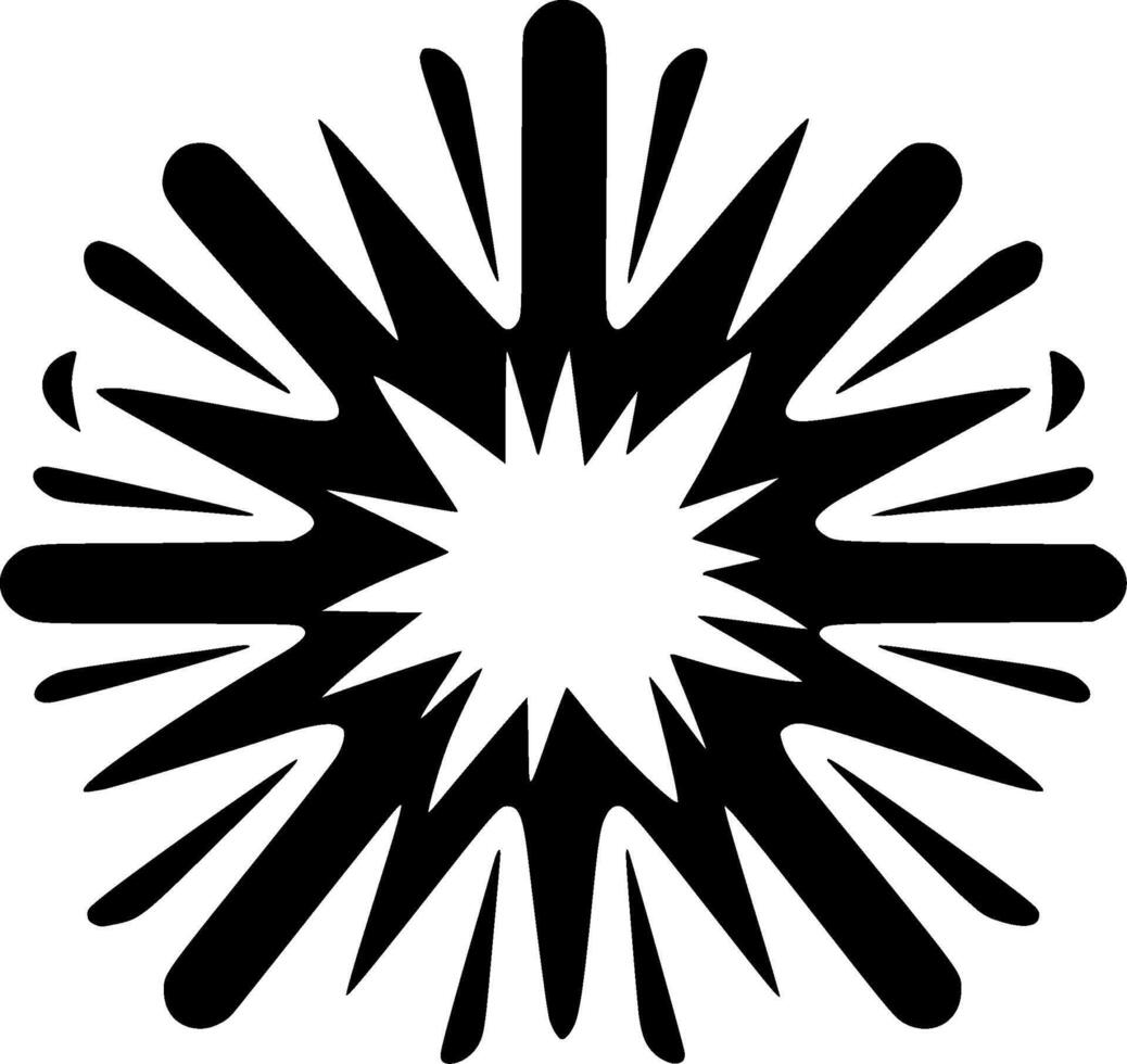 Explosion - - minimalistisch und eben Logo - - Vektor Illustration