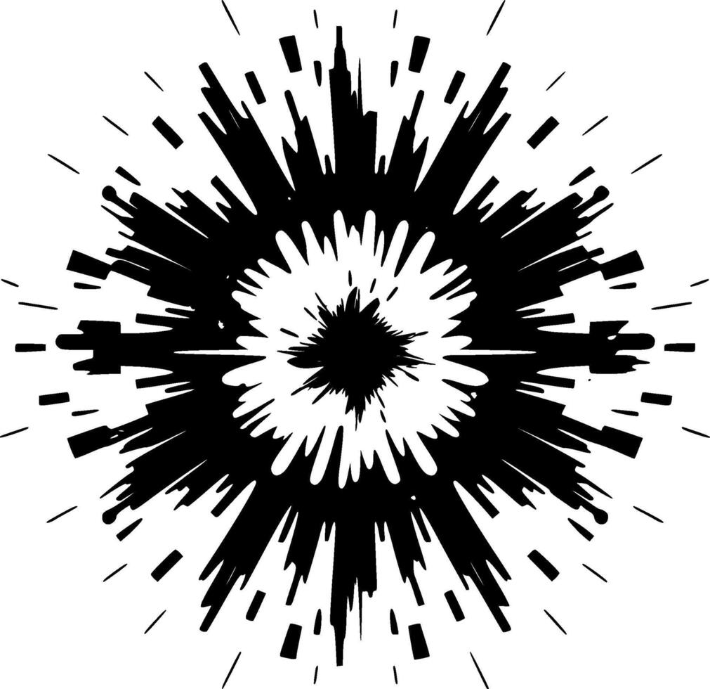 explosion - minimalistisk och platt logotyp - vektor illustration