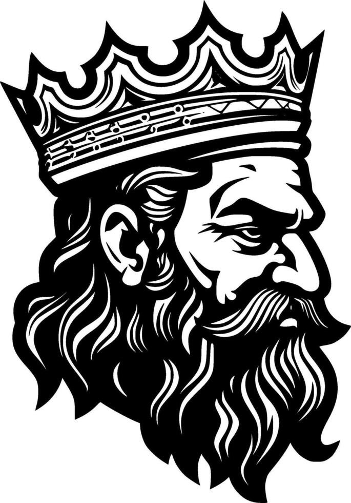 König - - hoch Qualität Vektor Logo - - Vektor Illustration Ideal zum T-Shirt Grafik