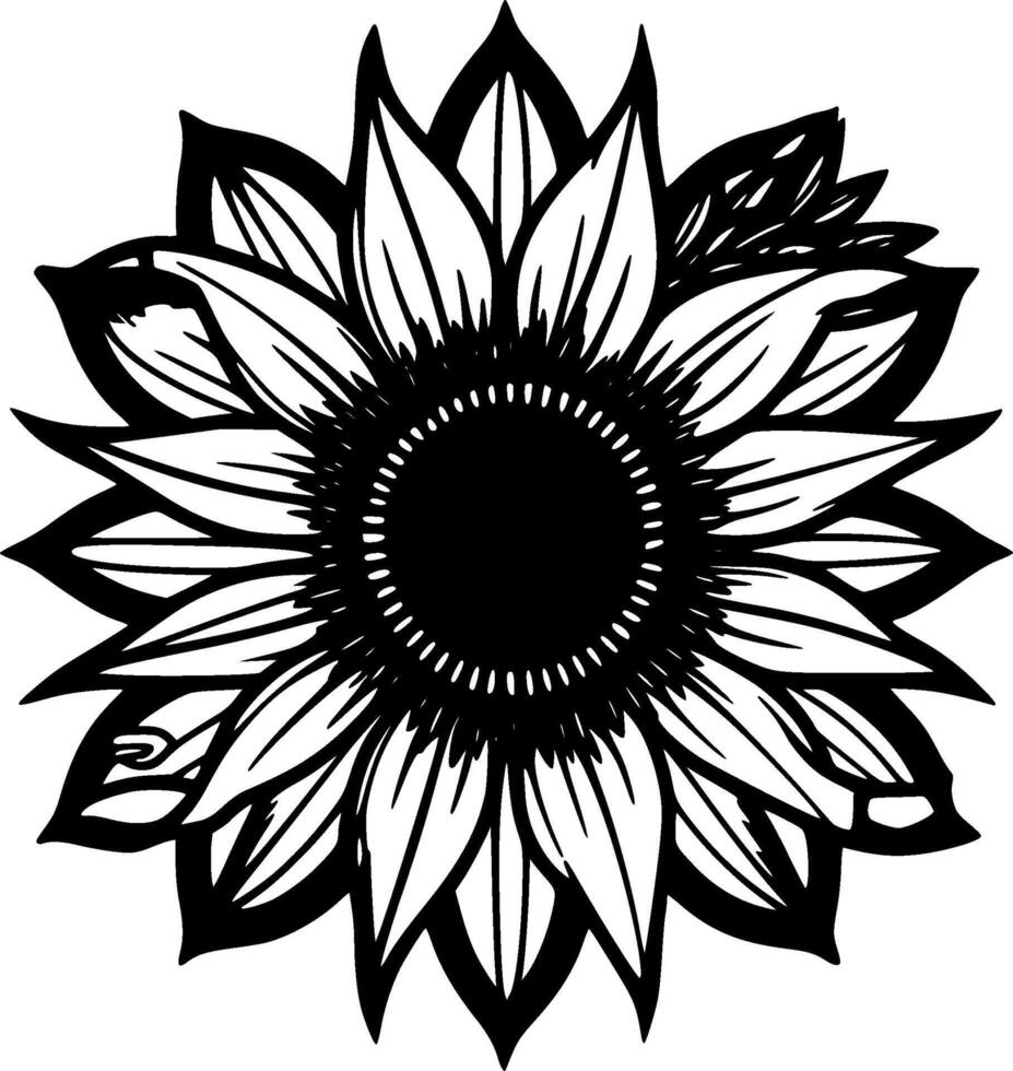 Sonnenblume - - hoch Qualität Vektor Logo - - Vektor Illustration Ideal zum T-Shirt Grafik